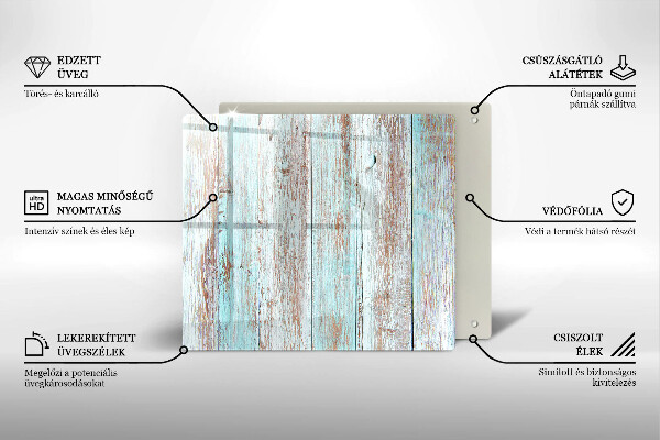 Sklenená doska na krájanie Staré vintage dosky