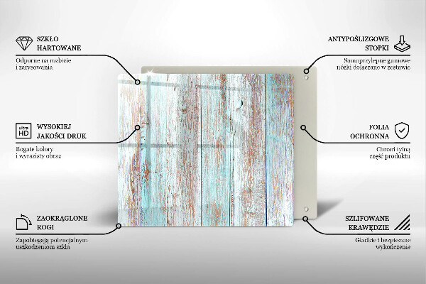 Sklenená doska na krájanie Staré vintage dosky