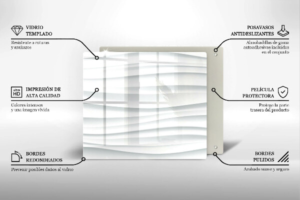 Sklenená doska na krájanie Moderná štruktúra