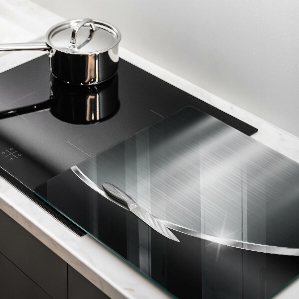 Sklenená doska na krájanie Abstrakcia s kovom