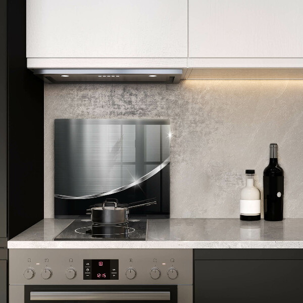 Sklenená doska na krájanie Abstrakcia s kovom