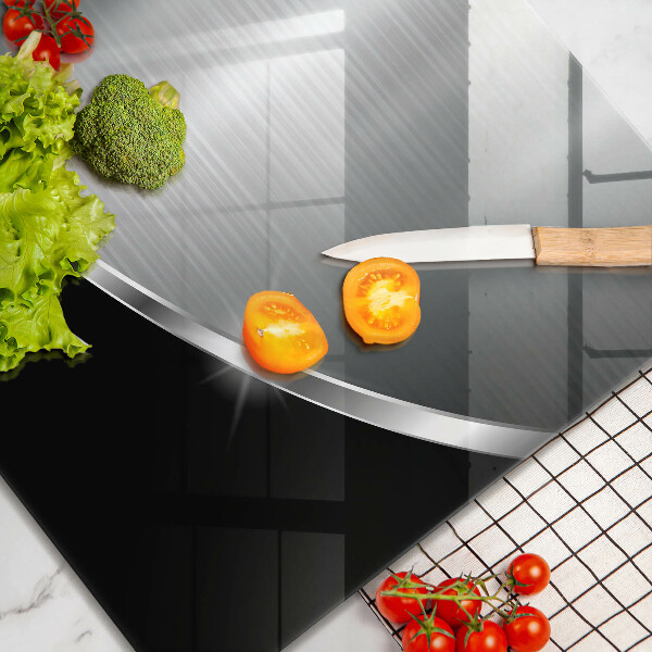 Sklenená doska na krájanie Abstrakcia s kovom