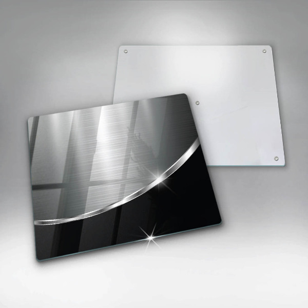 Sklenená doska na krájanie Abstrakcia s kovom