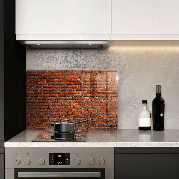 Kuchynská doska zo skla Stena z tehlovej steny