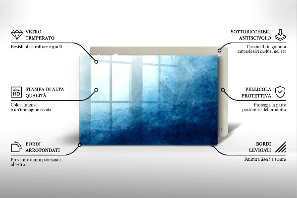 Kuchynská doska zo skla abstraktné pozadie