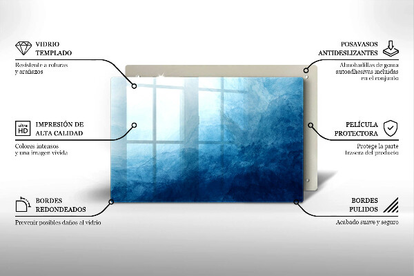 Kuchynská doska zo skla abstraktné pozadie