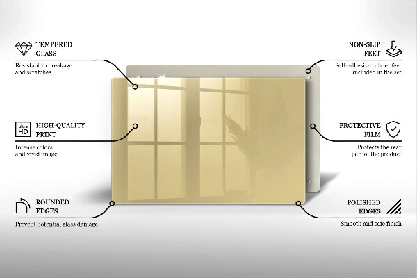 Kuchynská doska zo skla Farba béžová