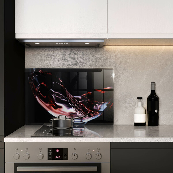 Kuchynská doska zo skla Pohárik červeného vína