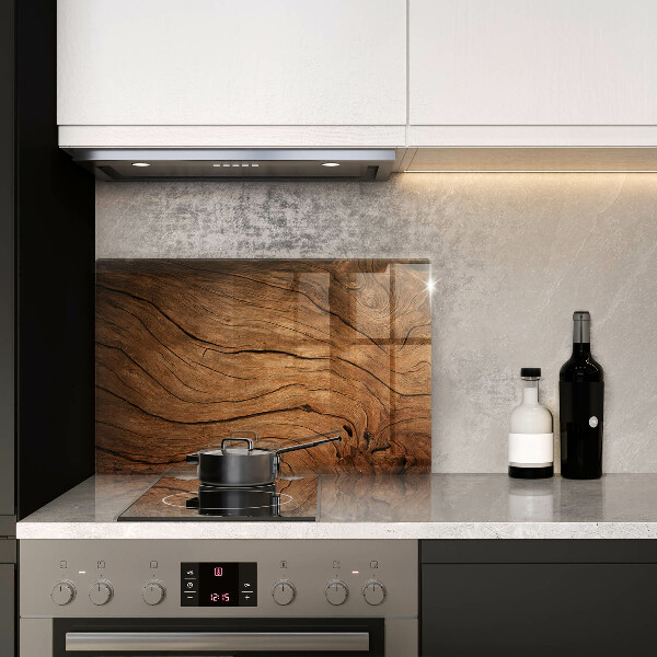 Kuchynská doska zo skla Textúra drevenej dosky