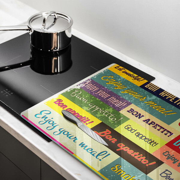 Kuchynská doska zo skla Titulky Jazyky dobrej chuti