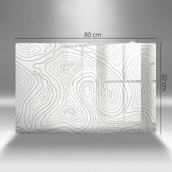 Kuchynská doska zo skla Abstraktné tvary