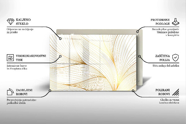 Kuchynská doska zo skla Vzor moderných línií