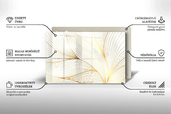 Kuchynská doska zo skla Vzor moderných línií