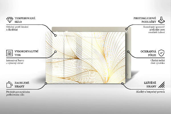 Kuchynská doska zo skla Vzor moderných línií