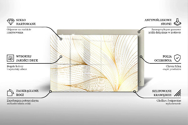 Kuchynská doska zo skla Vzor moderných línií