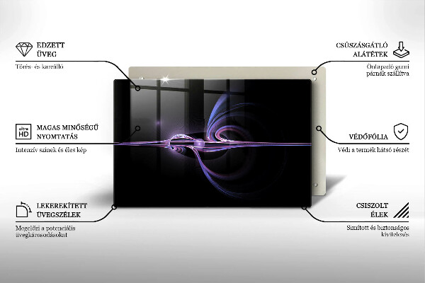 Kuchynská doska zo skla Moderná abstrakcia