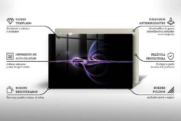 Kuchynská doska zo skla Moderná abstrakcia