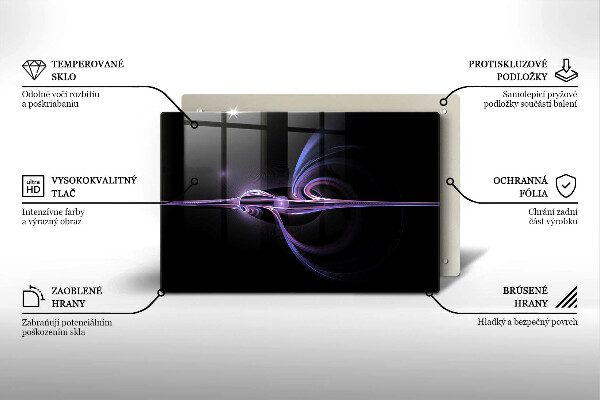 Kuchynská doska zo skla Moderná abstrakcia
