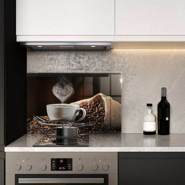 Kuchynská doska zo skla Káva a šálka