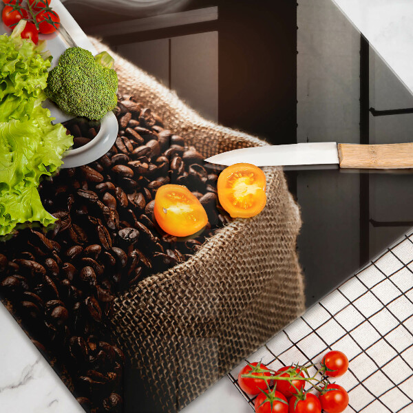 Kuchynská doska zo skla Káva a šálka