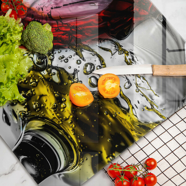 Kuchynská doska zo skla Poháre vína