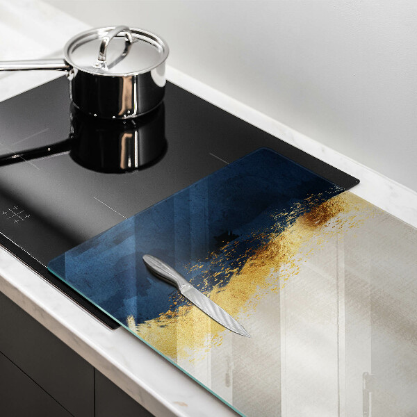 Kuchynská doska zo skla Zlatá abstrakcia