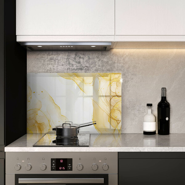 Kuchynská doska zo skla Zlatá abstrakcia