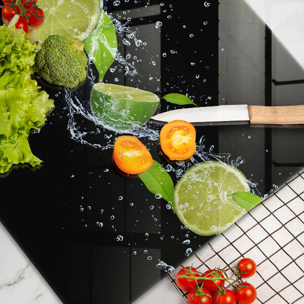 Kuchynská doska zo skla Limetková mätová voda