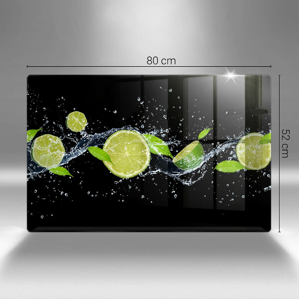 Kuchynská doska zo skla Limetková mätová voda