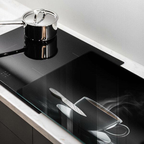 Kuchynská doska zo skla Horúca šálka kávy