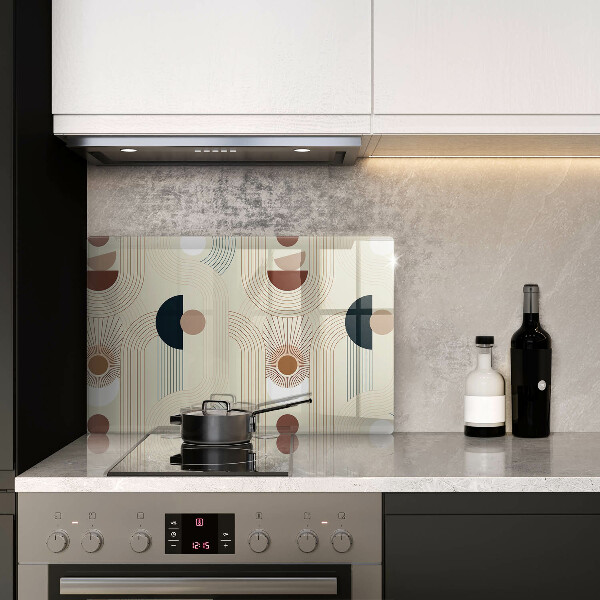 Kuchynská doska zo skla Boho geometrické tvary