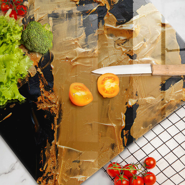 Kuchynská doska zo skla Elegantná textúra laku