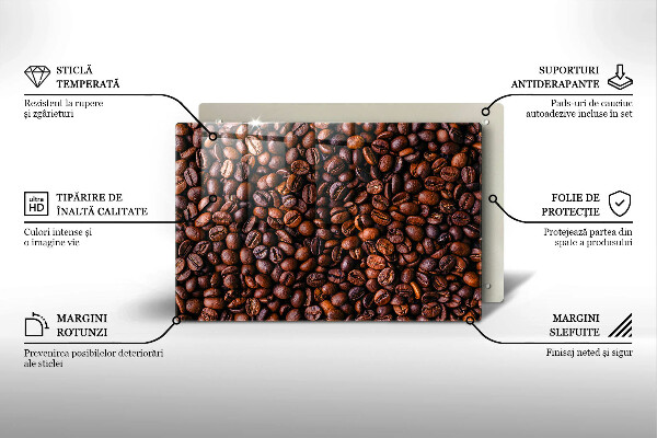 Kuchynská doska zo skla Kávové zrná
