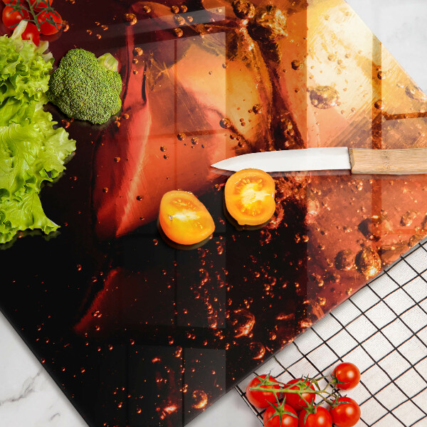 Kuchynská doska zo skla Kolový nápoj s ľadom