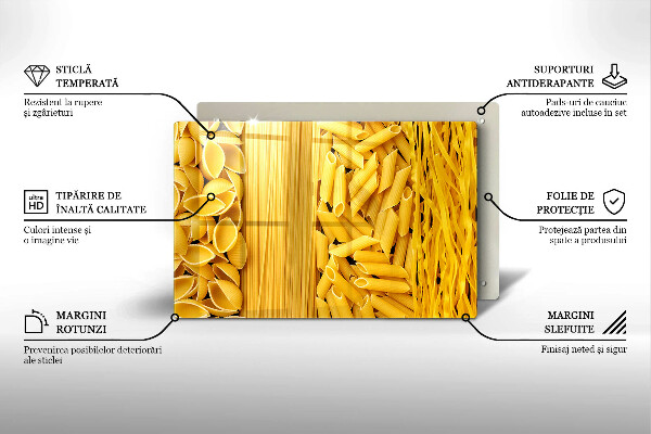Kuchynská doska zo skla Cestoviny