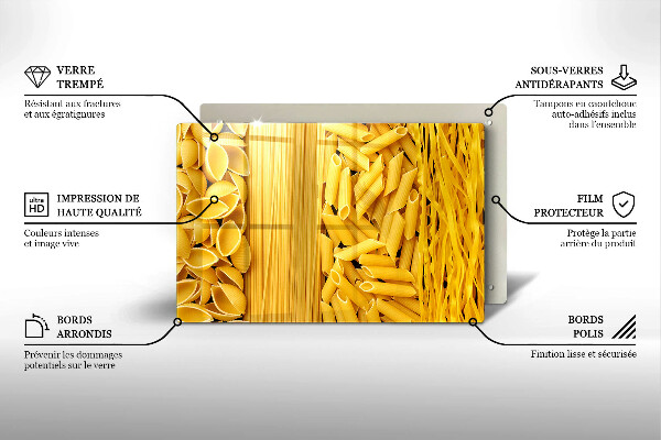 Kuchynská doska zo skla Cestoviny