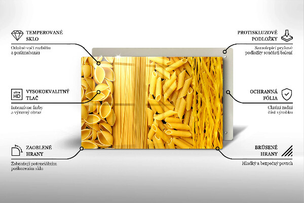 Kuchynská doska zo skla Cestoviny