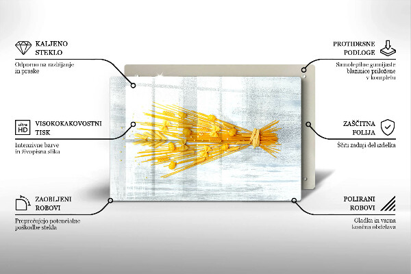 Kuchynská doska zo skla Cestoviny