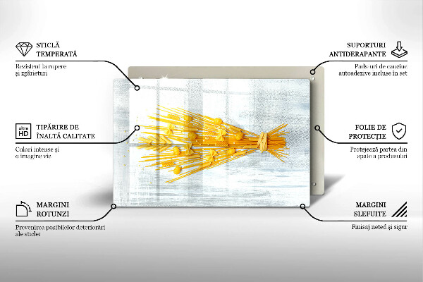 Kuchynská doska zo skla Cestoviny