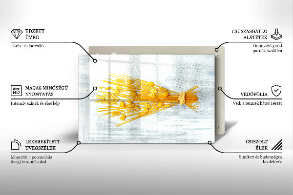 Kuchynská doska zo skla Cestoviny