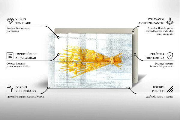 Kuchynská doska zo skla Cestoviny