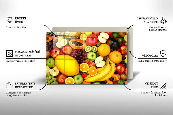 Kuchynská doska zo skla Zber ovocia
