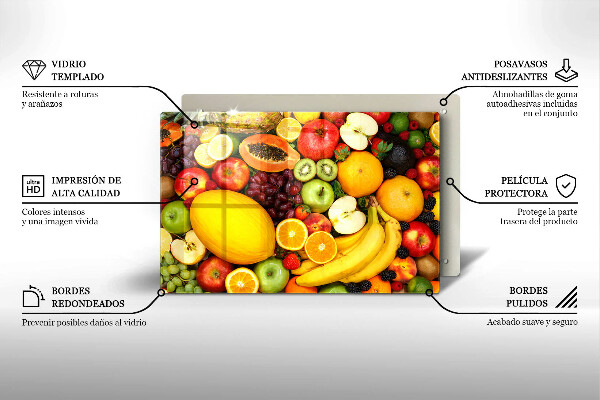 Kuchynská doska zo skla Zber ovocia