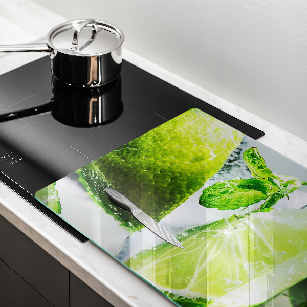 Kuchynská doska zo skla Voda s vápnom a ľadom