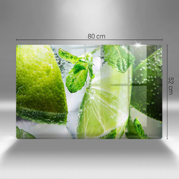 Kuchynská doska zo skla Voda s vápnom a ľadom