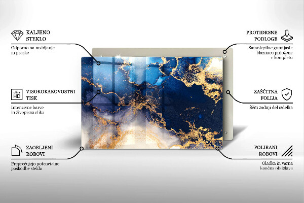 Kuchynská doska zo skla Mramorová abstrakcia
