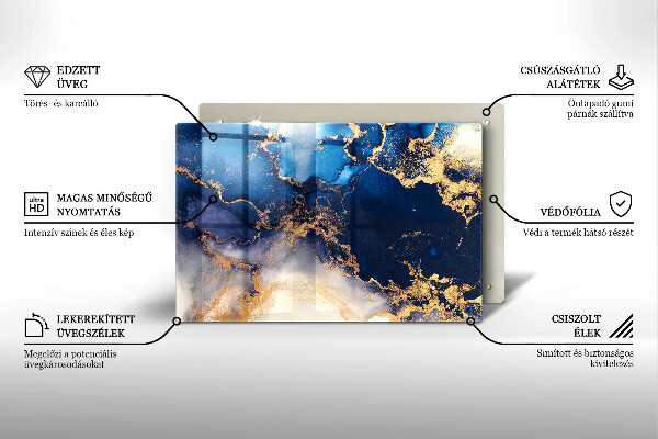 Kuchynská doska zo skla Mramorová abstrakcia