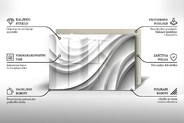 Kuchynská doska zo skla Geometrické čiary