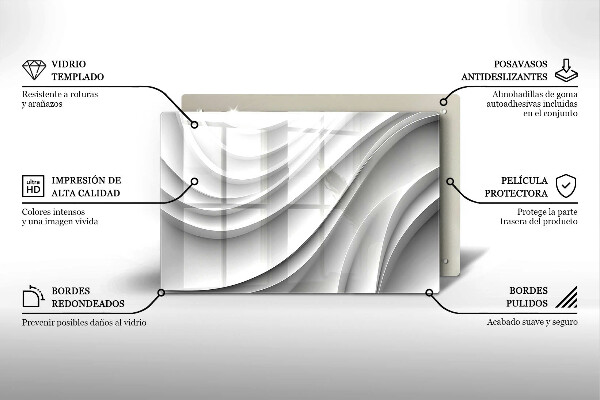 Kuchynská doska zo skla Geometrické čiary