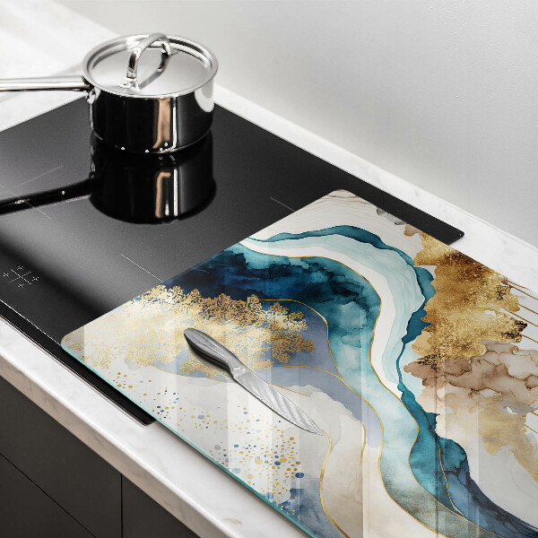 Kuchynská doska zo skla Farebný mramor